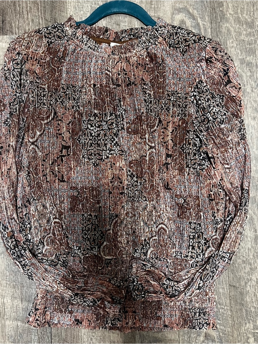 Joie Paisley Printed Long Sleeve Top